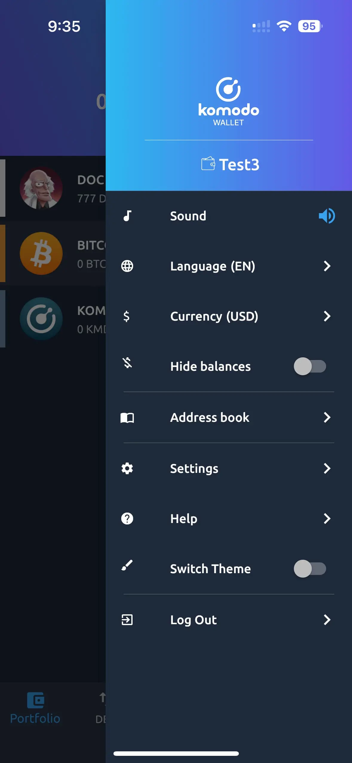  How to Export/View Private Keys or/and Seed Phrase in Komodo Wallet Mobile